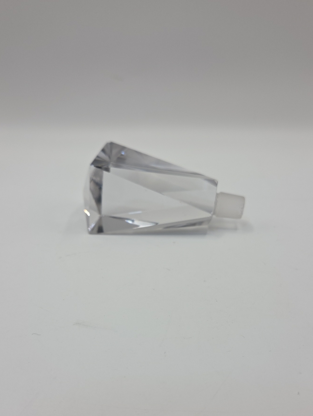 Avon Faceted Clear Crystal Perfume Bottle Stopper